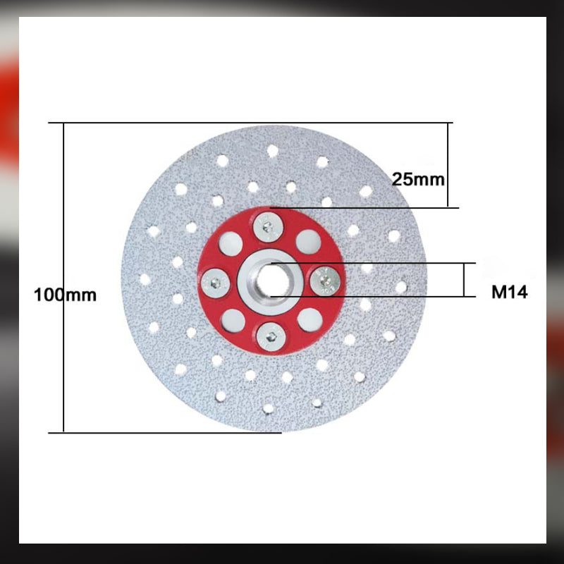 Diamantloddet slipe- og kappeskive for marmor, fliser og stein