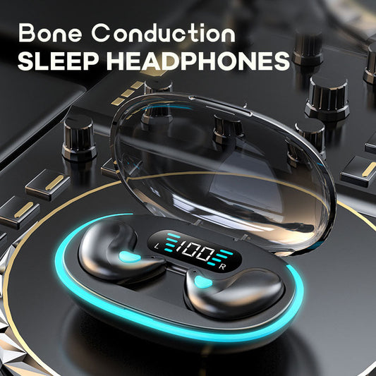 Mini Bluetooth-hodetelefoner med digitalt display og støyreduksjon