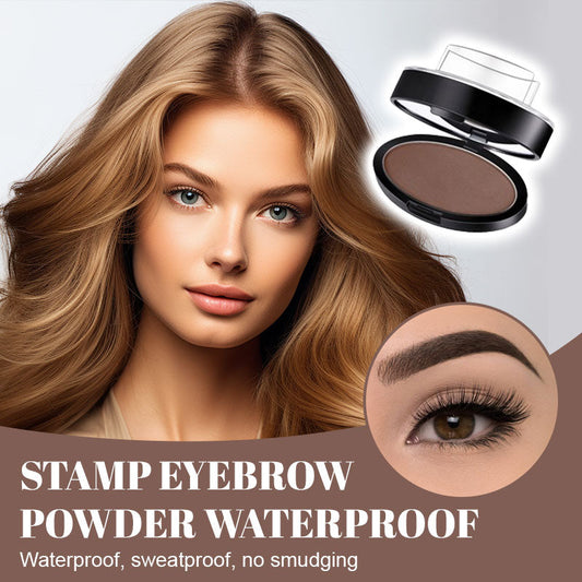 Stempeløyenbrynspudder, vanntett, svettebestandig og klissfri