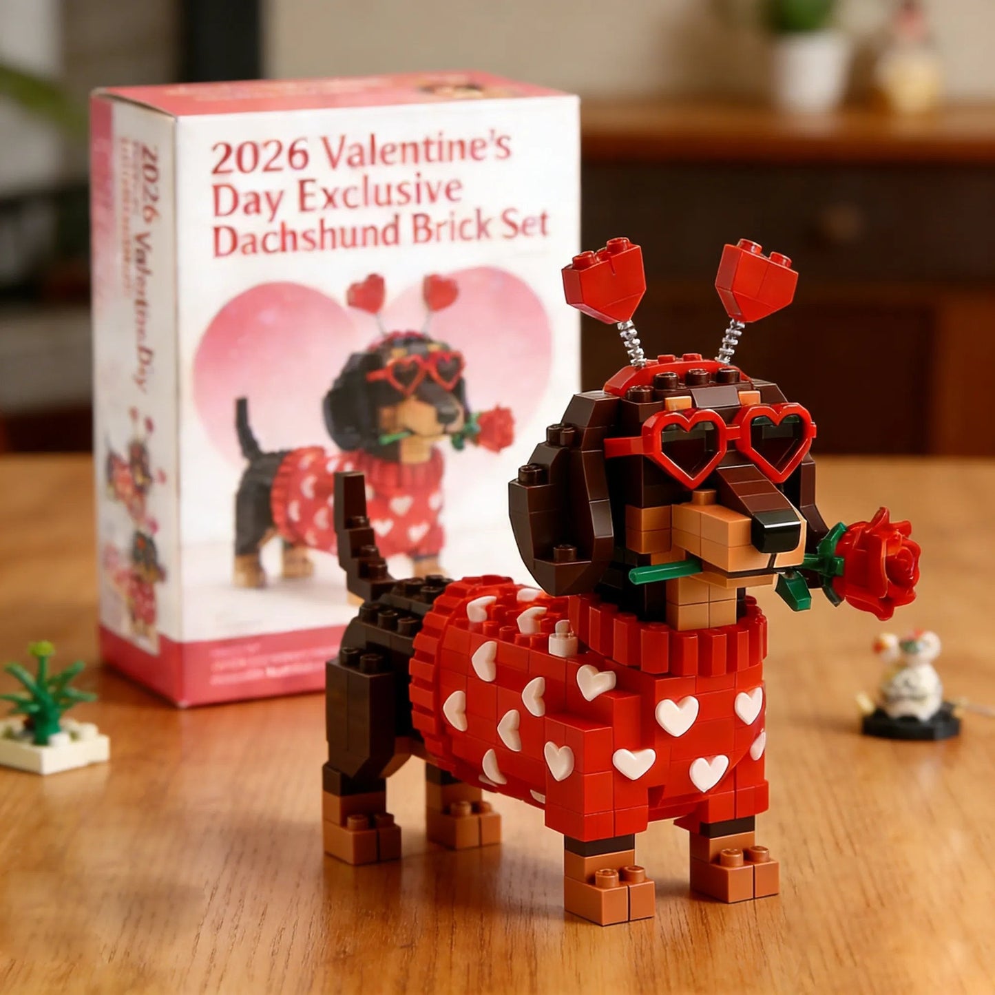 💖 2026 Valentinsdag eksklusivt Dachshund-klossesett 🐕
