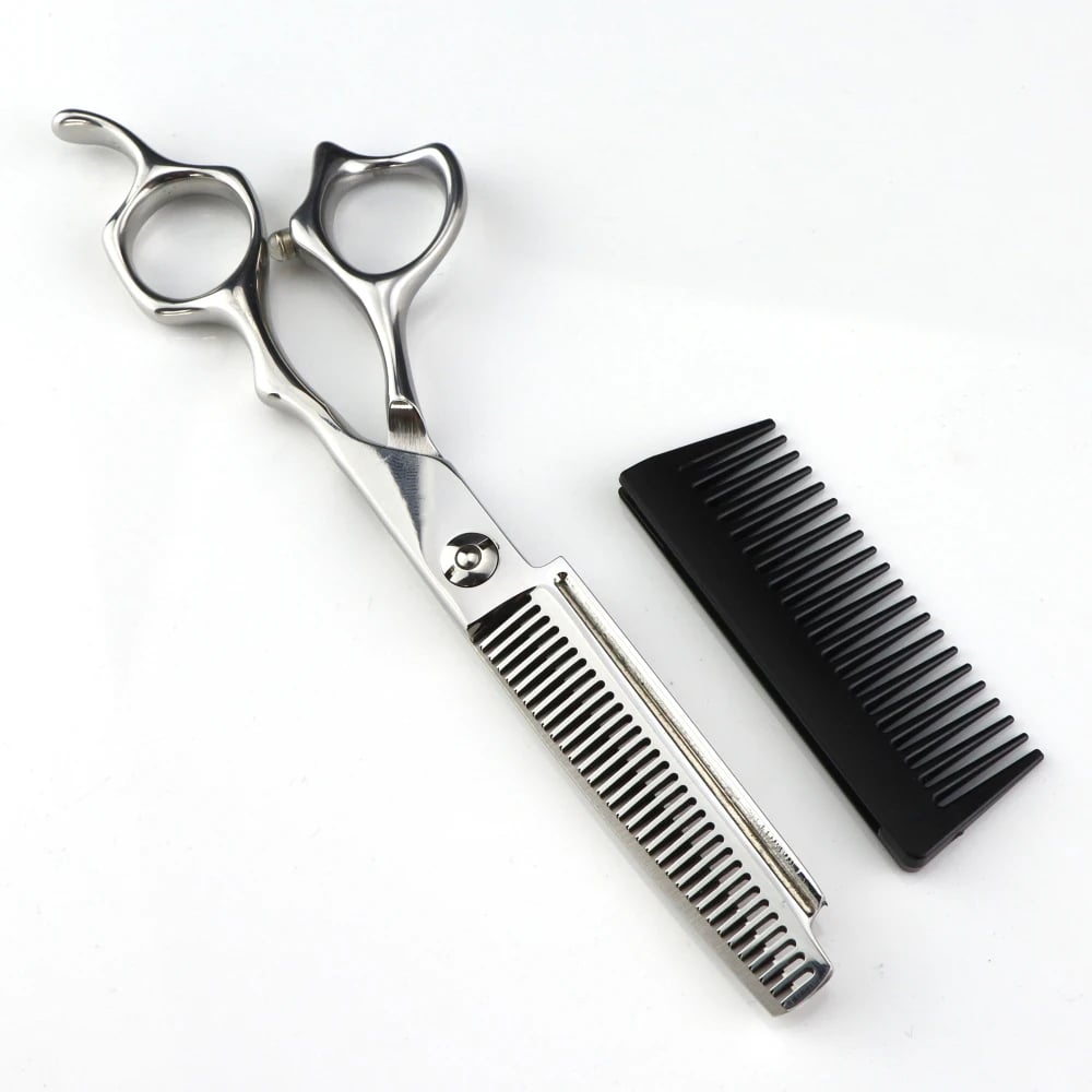 Profesjonell frisørsaks med avtakbar kam