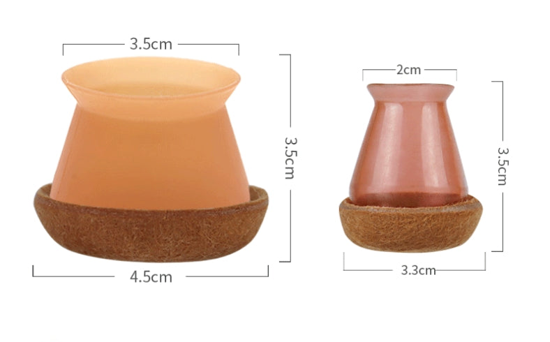 Forbedret lydløs benbeskyttelse for møbler