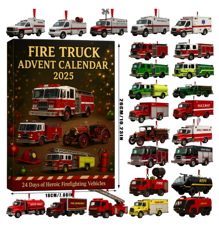 🚒🔥ADVENTKALENDER FOR BRANNBILER 2025🎁🌲