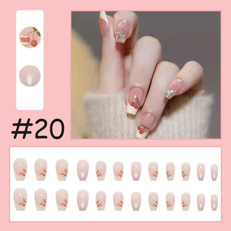 Bærbare trykk-på negleklistremerker