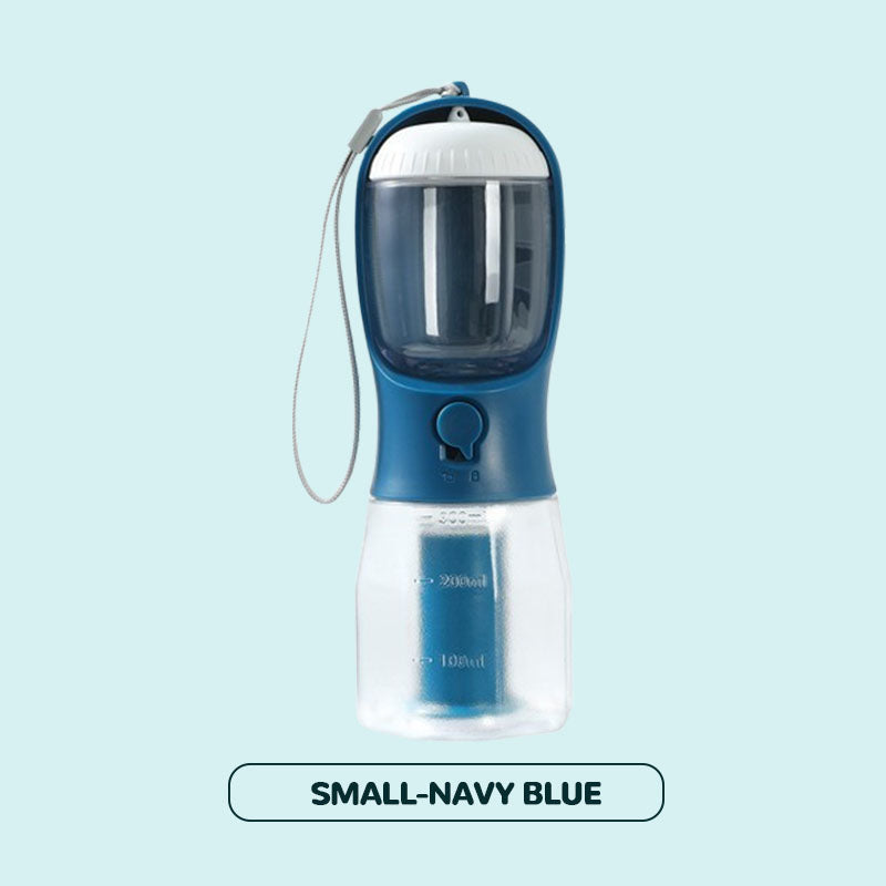 3-i-1 bærbar vannflaske for kjæledyr