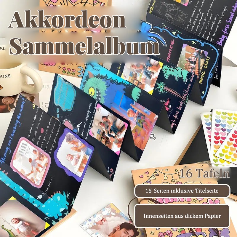 ✨Minnebevareren: 230 cm sammenleggbart utklippsbokalbum 📚