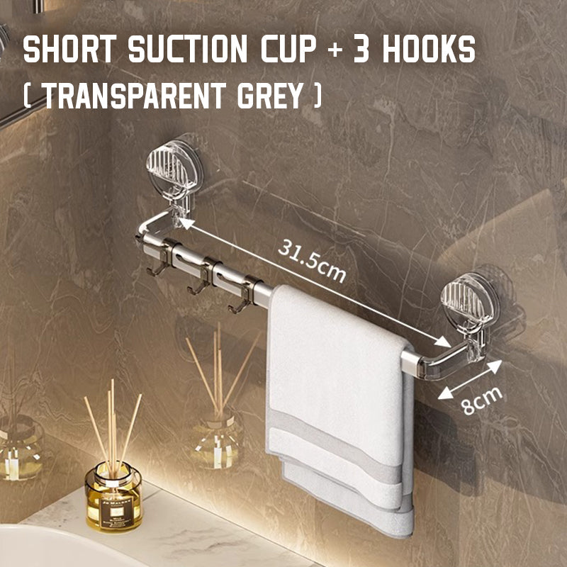 Sterkt uttrekkbart håndklestativ med sugekopp