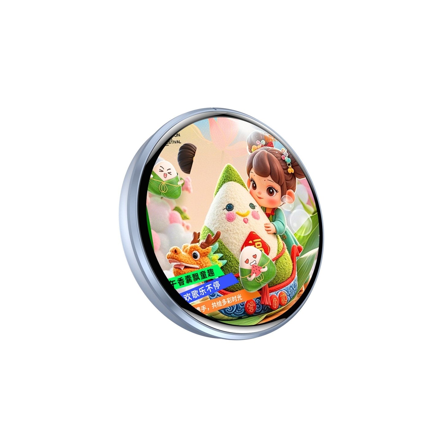 📱 Pixel Touch digital badgeskjerm – 📸 500 mAh lettvektsbilde for foto/video/GIF-er