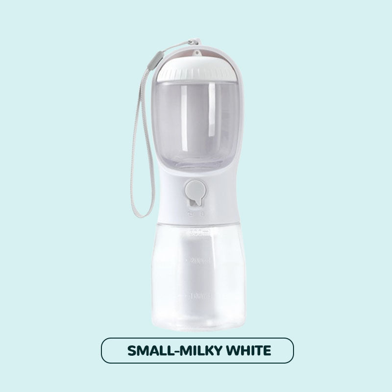 3-i-1 bærbar vannflaske for kjæledyr