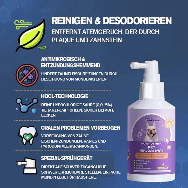 💥Tilby🔥Tannrensespray for hund og katt.