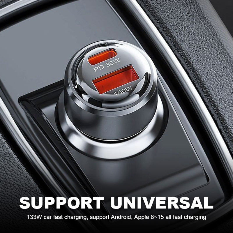 30W dubbla snabbladdningsportar för bilen – Smidig laddning på språng 🚗⚡