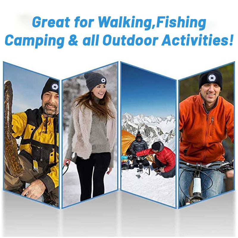 Bluetooth LED Strikket lue