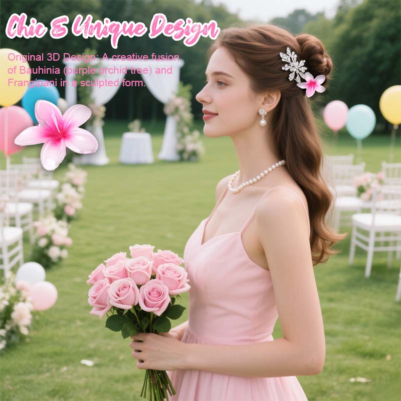 🌸 Elegant blomsterhårspenne - Morandi Bloom Series