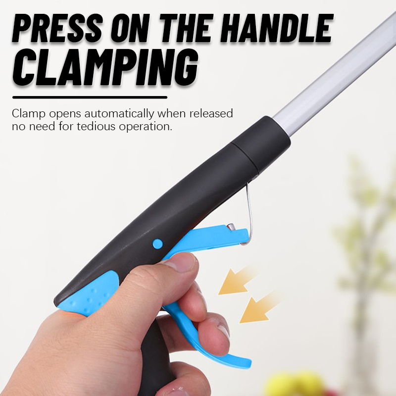 Uttrekkbar, sammenleggbar søppelklemme for pickup