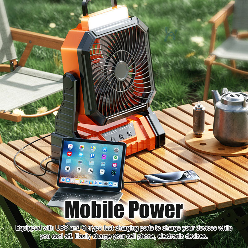 Campingvifte med LED-lys