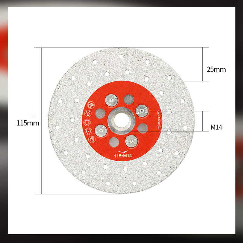 Diamantloddet slipe- og kappeskive for marmor, fliser og stein