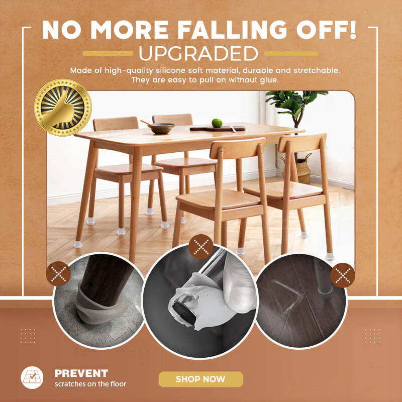 Forbedret lydløs benbeskyttelse for møbler