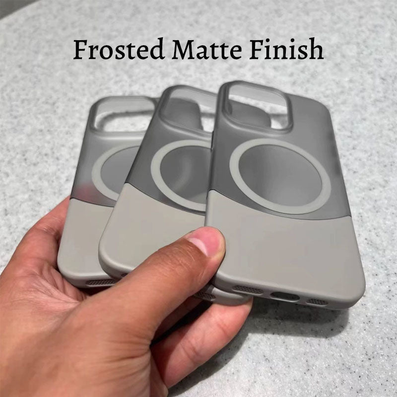 Kreativt etui med frostet kontraststikk