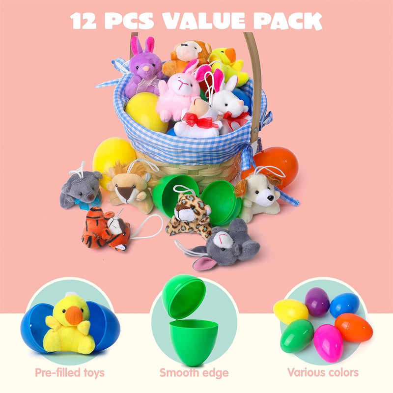 Overraskelsesegg med utstoppet leketøy