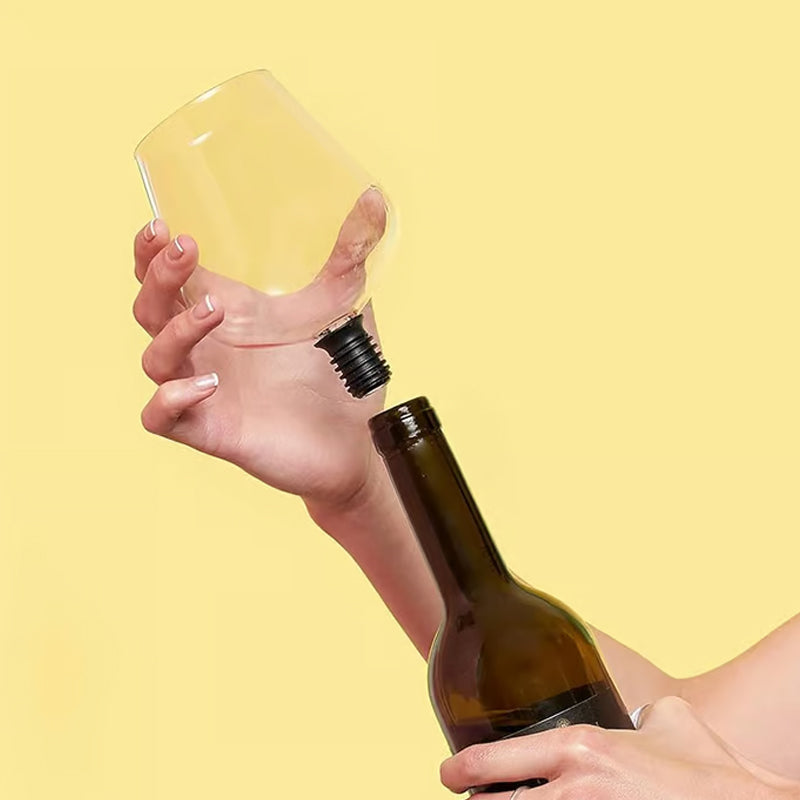 🔥NYTT ÅR SALG🎉Kreativ vin toppers rett drikkeglass