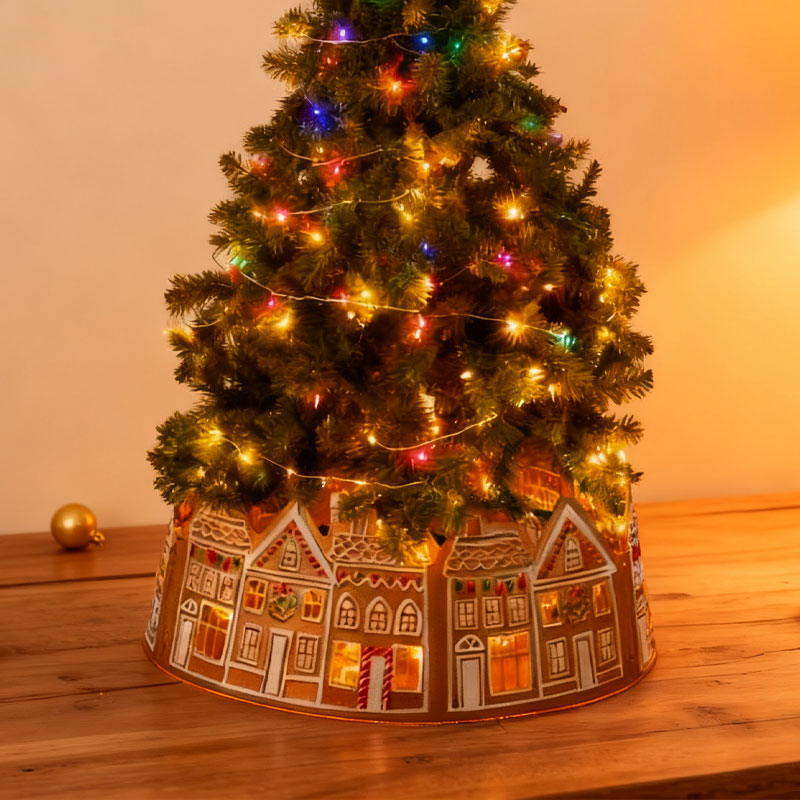 LED Pepperkake Juletrekrage（2 meter lysledning)