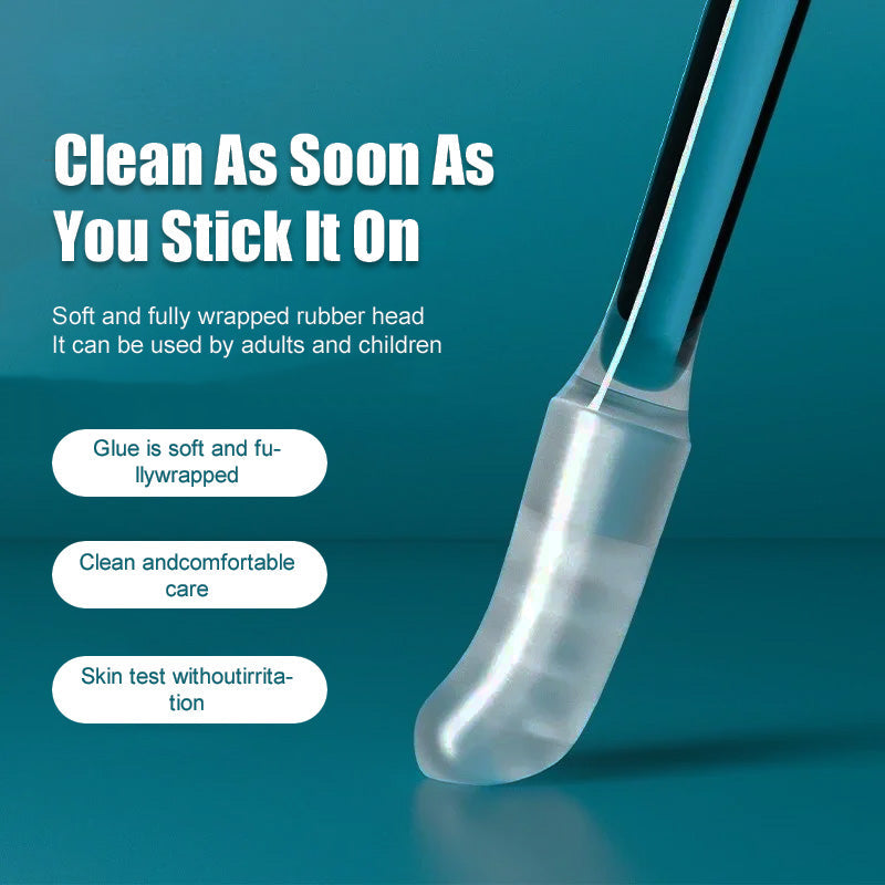 Gjenbrukbare selvklebende vattpinner for fjerning av ørevoks