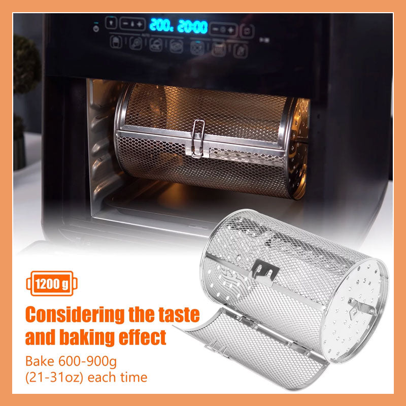 Roterende grill i rustfritt stål