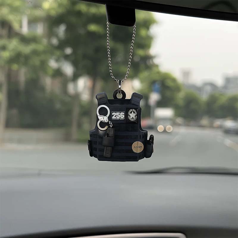 Skuddsikker vest akryl nøkkelring