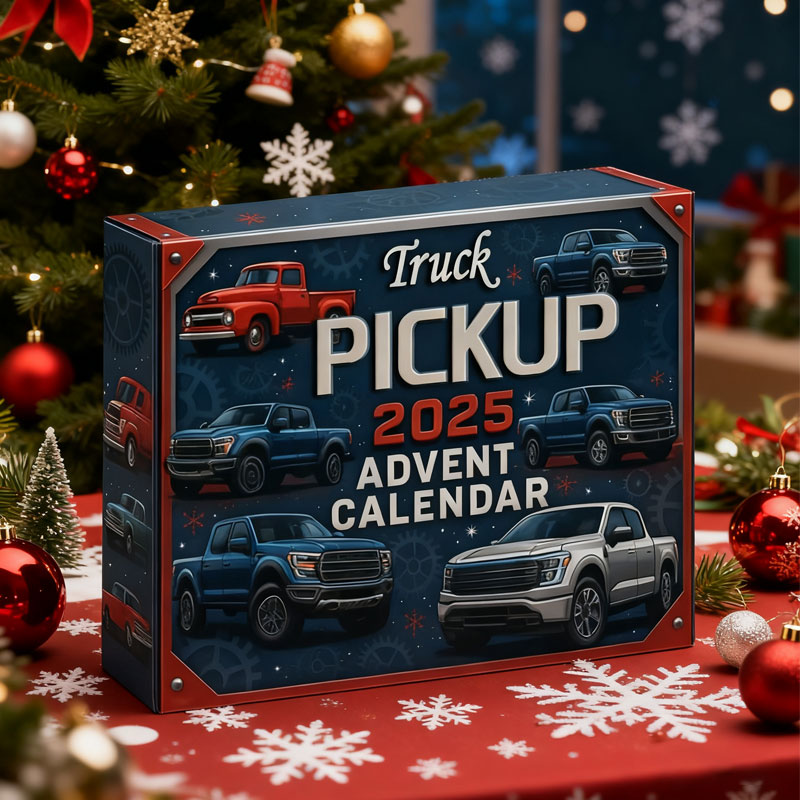 Adventskalender for pickup-lastebiler