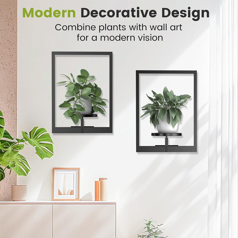 Veggmontert blomsterstativ