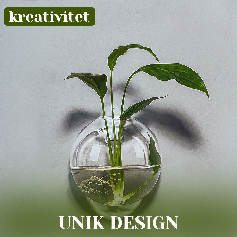 Kreativ veggmontert vase