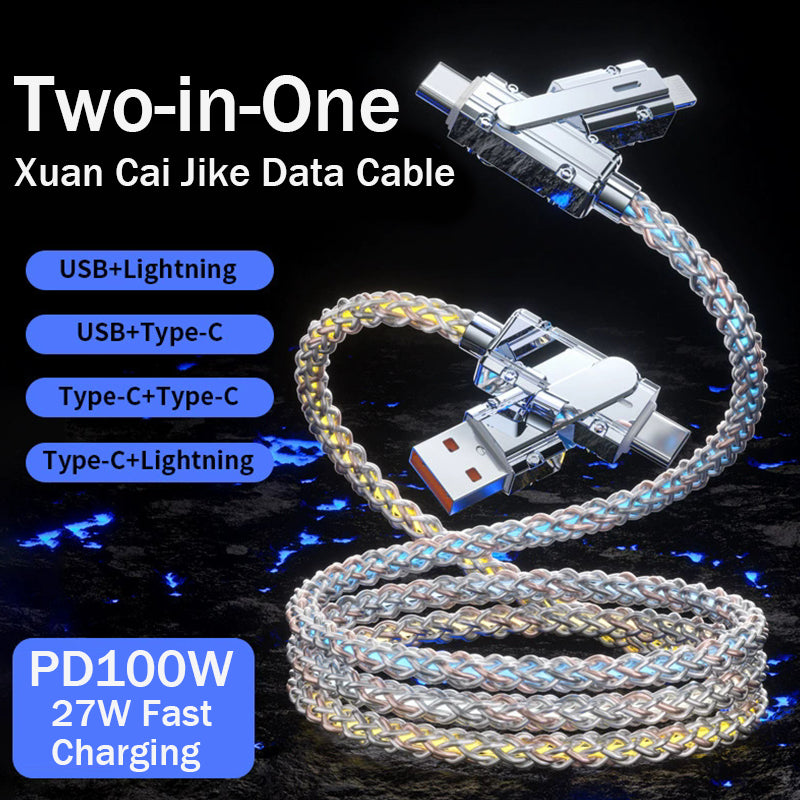 🎁Fire-I-Ett Fargerik Lys Datakabel