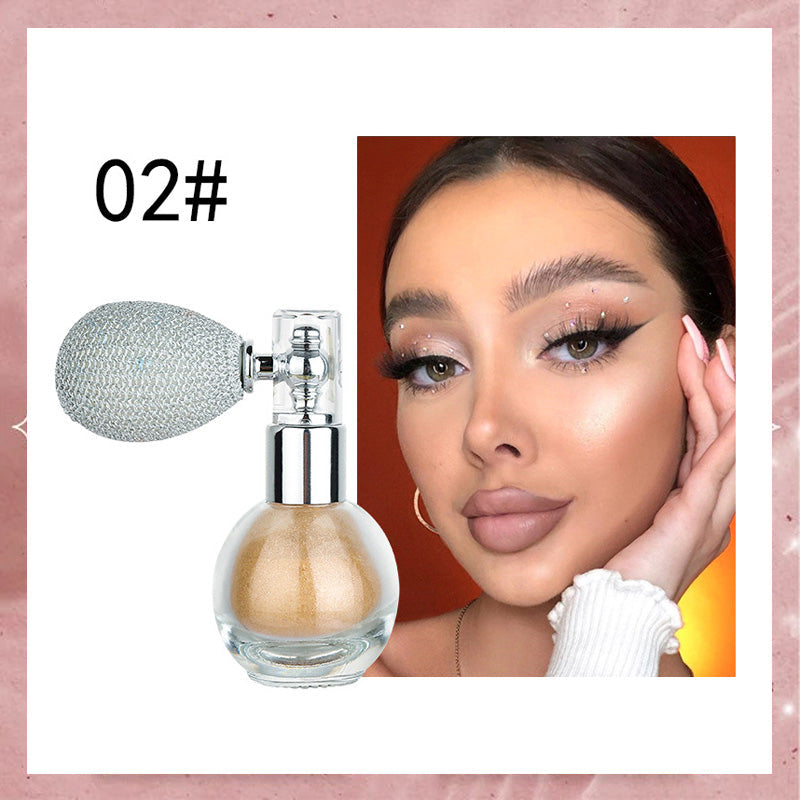 Lysnende kroppsglitter i én spray