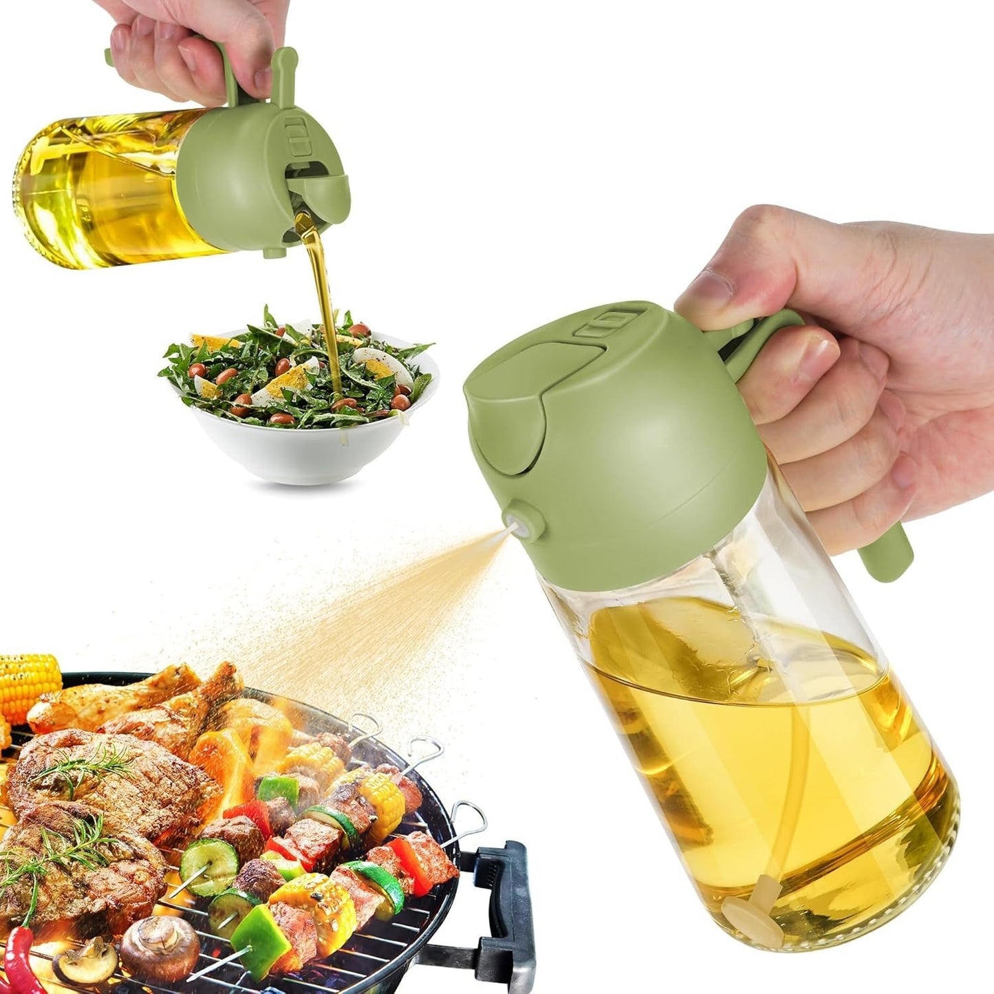 💥Hot Sale 49% OFF💥Spray & Pour Glass Oil Bottle