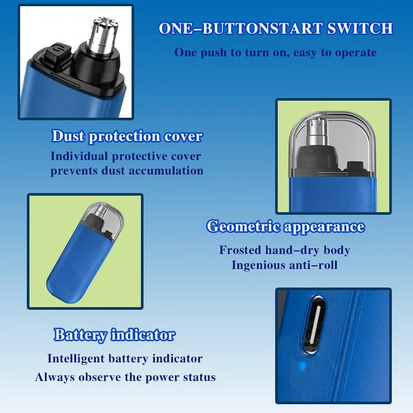 🎁 HELT SALG 50 % RABATT💕 Oppladbar bærbar nesehårtrimmer