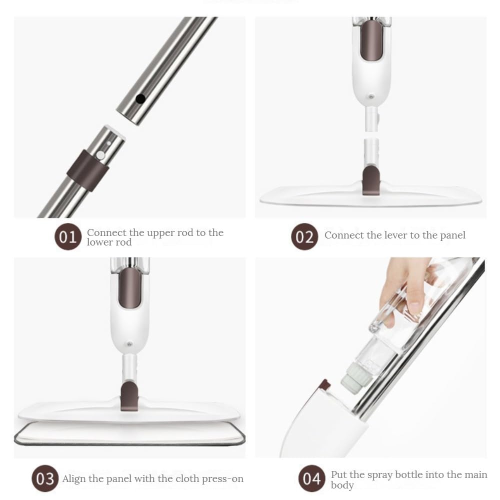 360° roterende 2 i 1 spraymopp