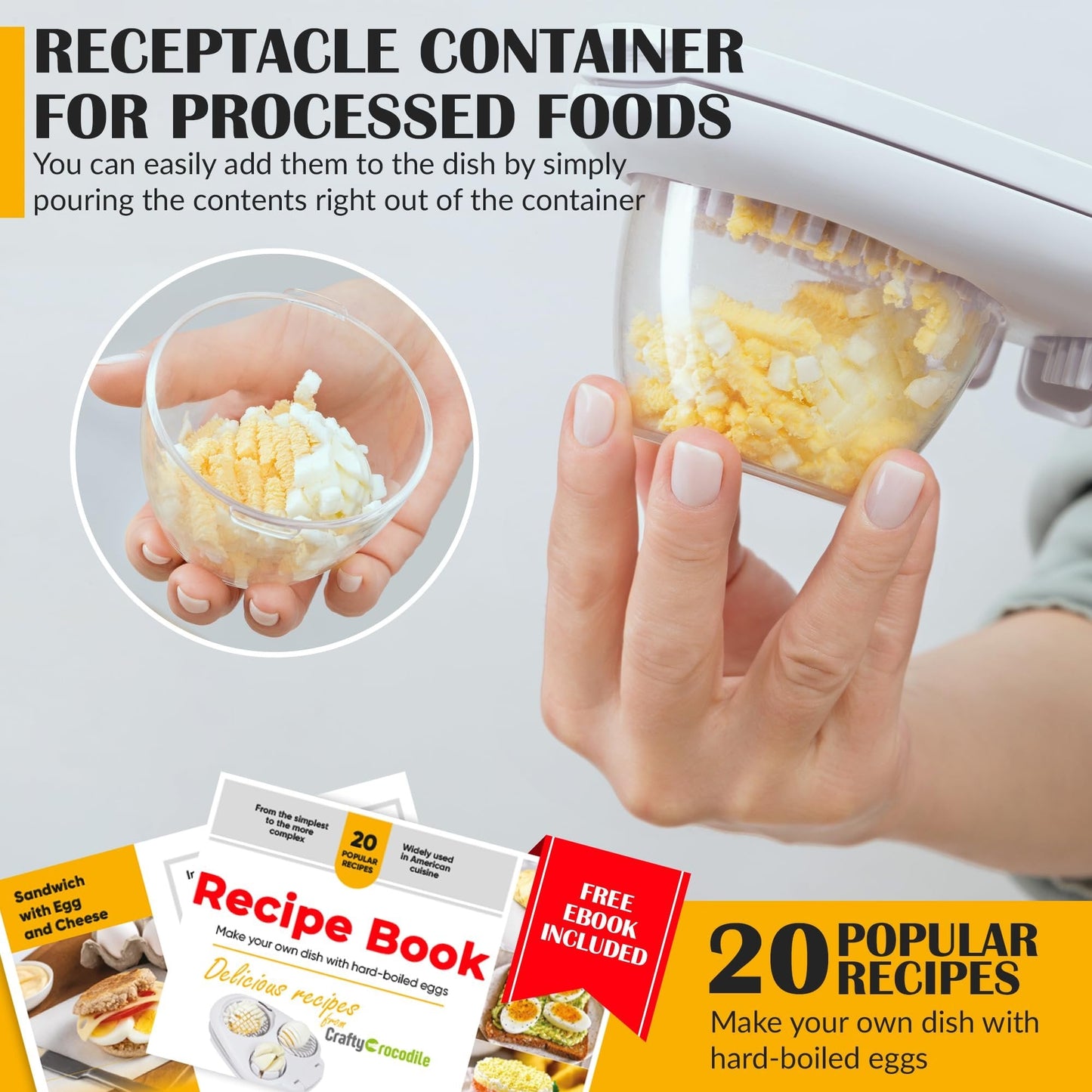 Eggskjærer for hardkokte egg