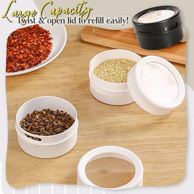 Magnetisk veggmontert krydderboks