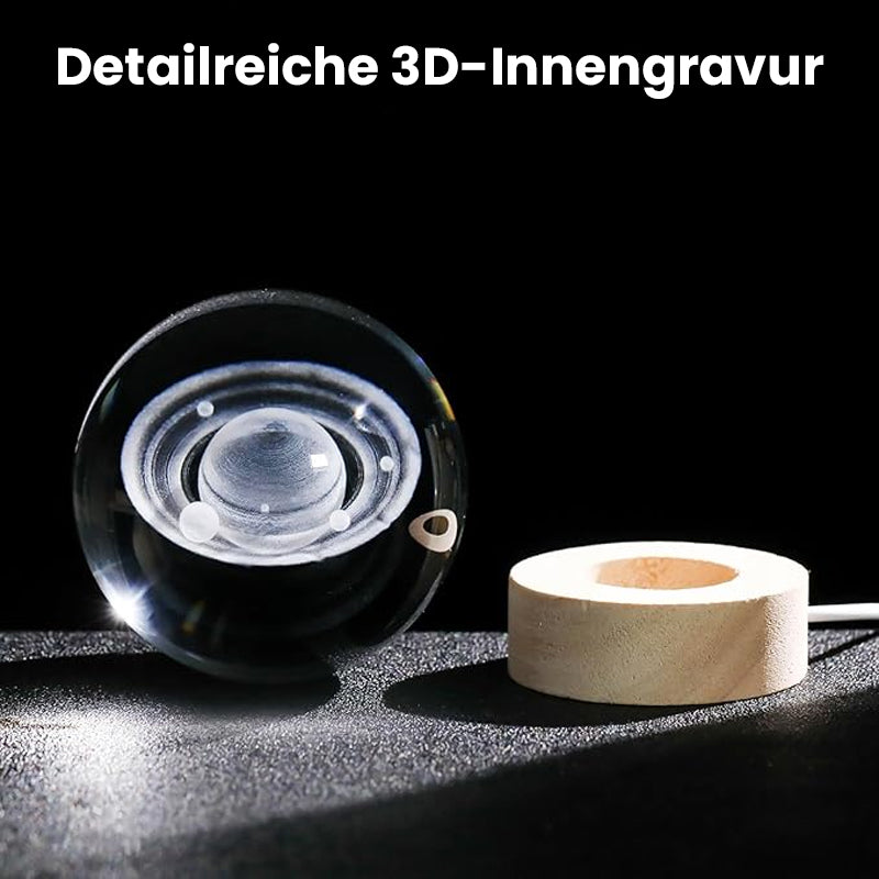 Stjernehimmel 3D mikrolandskap krystallkule
