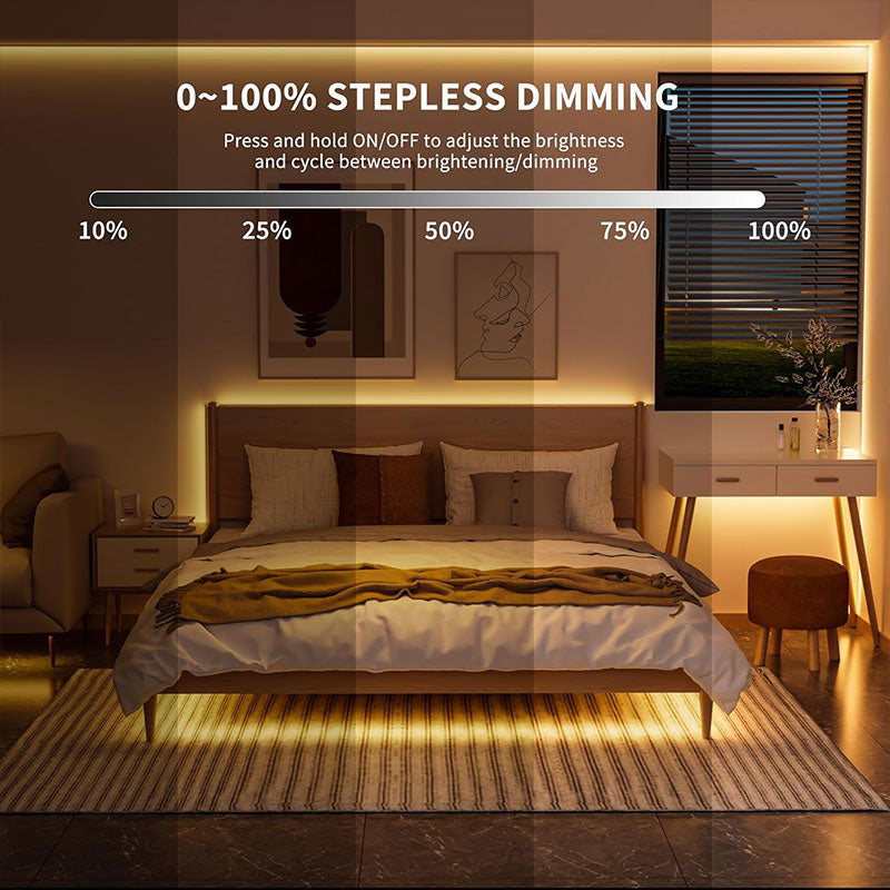 🔋✨ Bevegelsessensor LED Strip Light med batteriboks