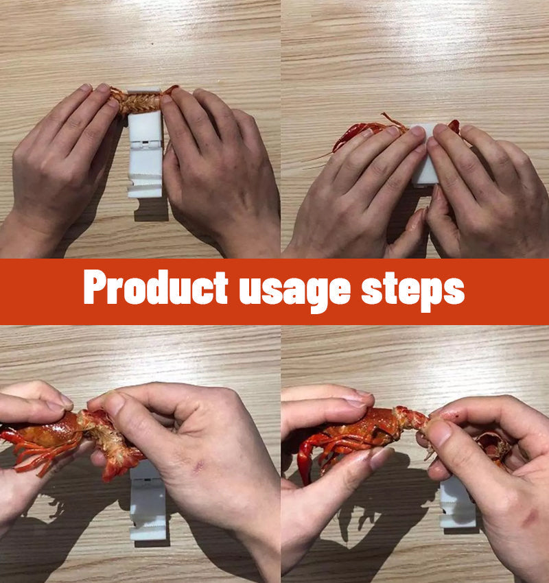 Verktøy for å skrelle kokte rekehaler