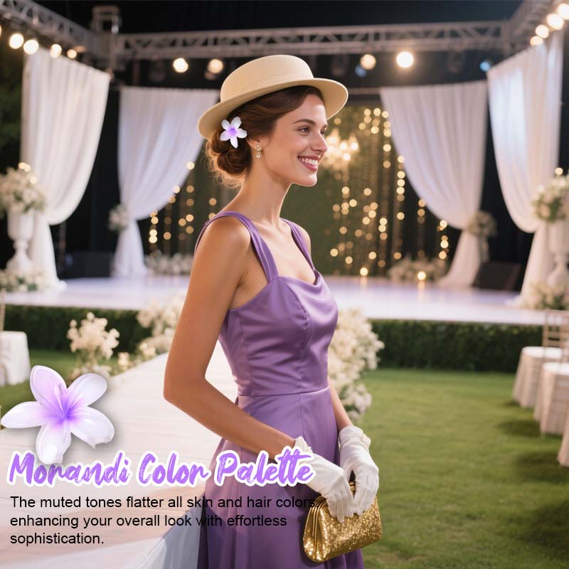 🌸 Elegant blomsterhårspenne - Morandi Bloom Series