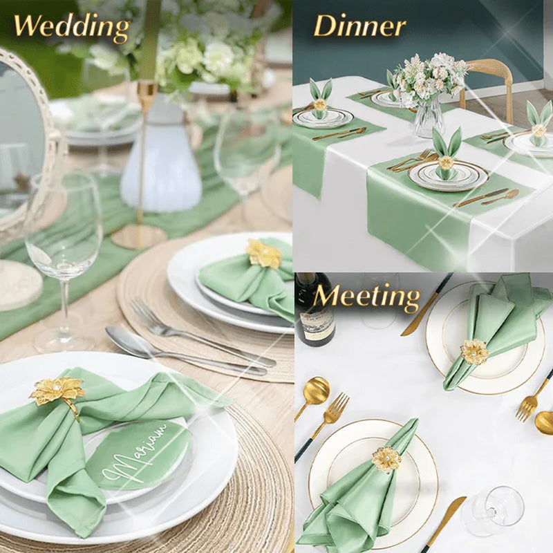 Serviettringer Med Hule Blomster