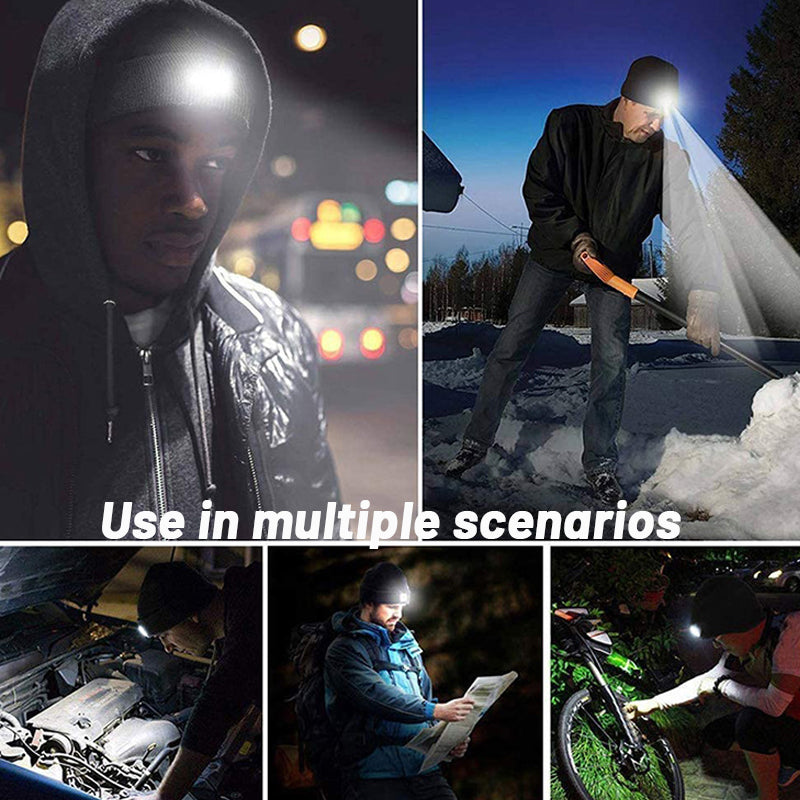 Bluetooth LED Strikket lue