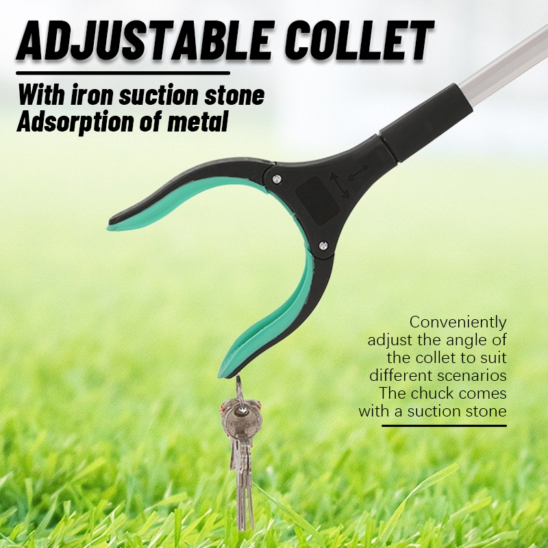 Uttrekkbar, sammenleggbar søppelklemme for pickup