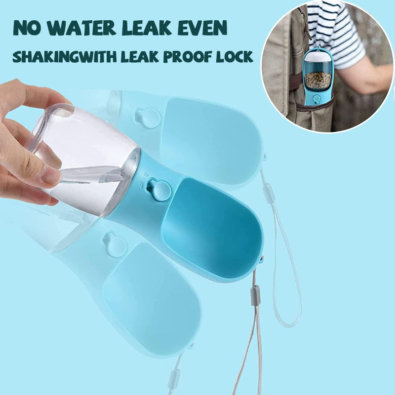 3-i-1 bærbar vannflaske for kjæledyr