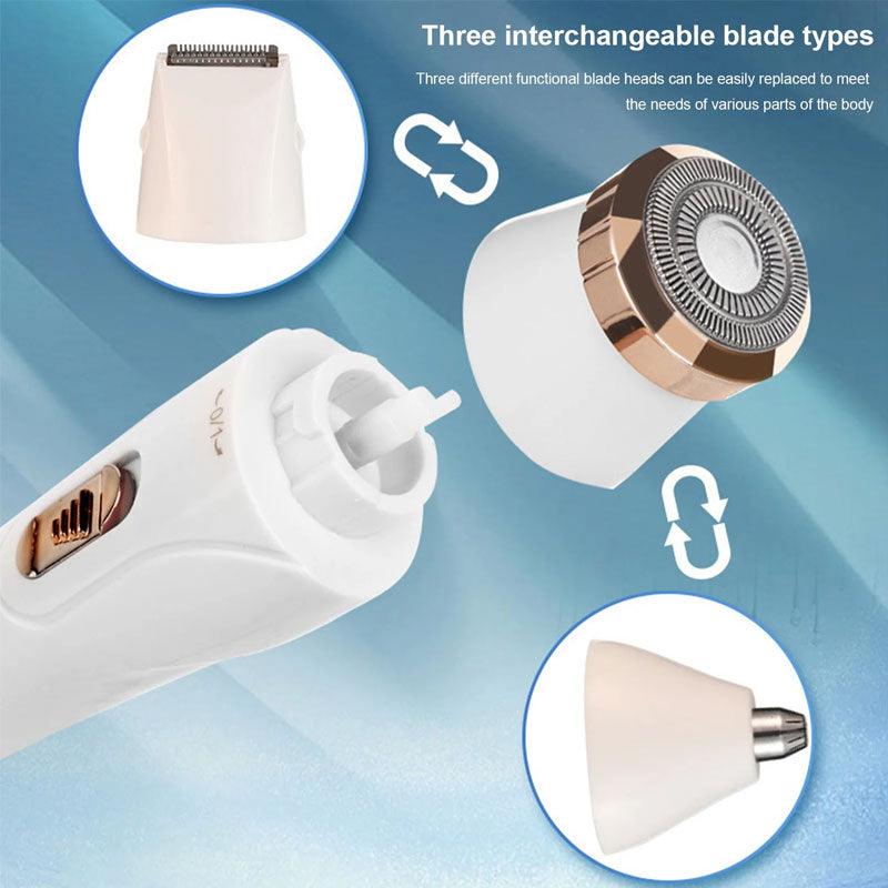 Elektrisk multifunksjonell barbermaskin for hårfjerning
