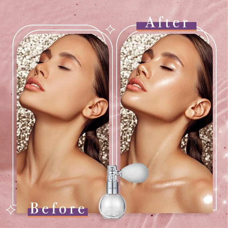 Lysnende kroppsglitter i én spray