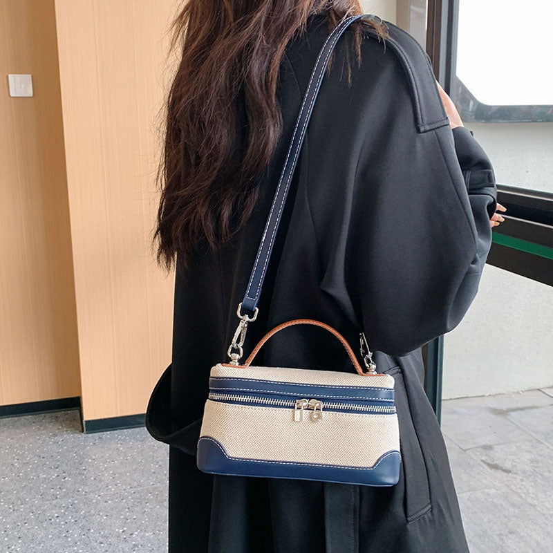 Retro Bærbar, Liten Firkantet Veske Med Kryss-Kropp