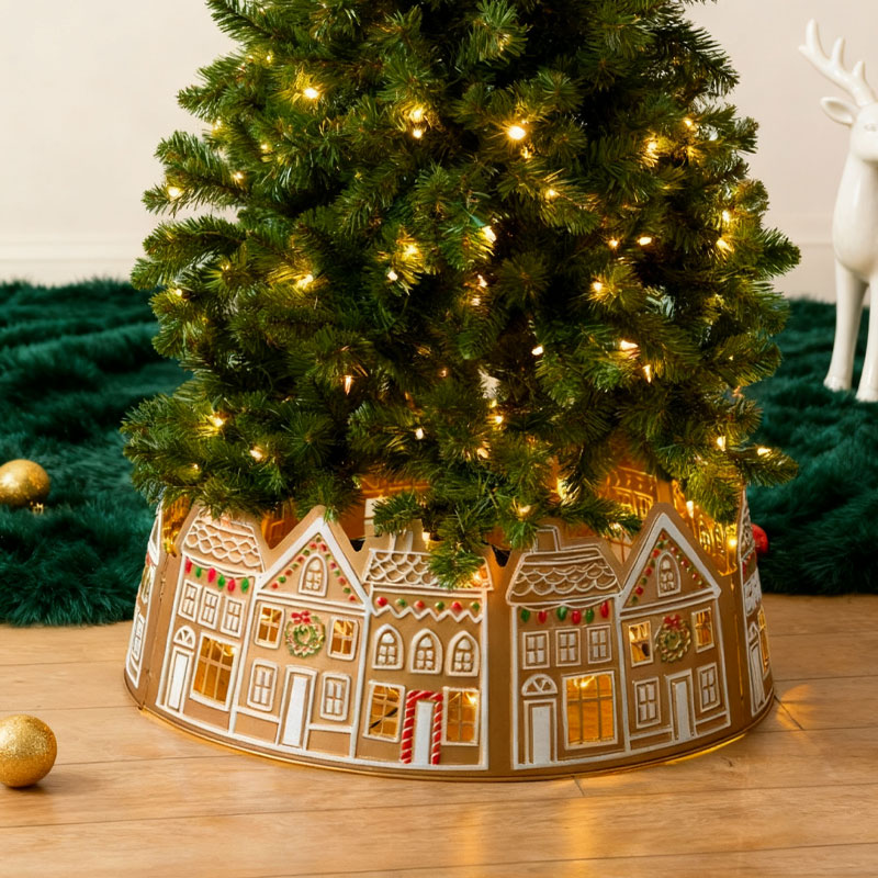 LED Pepperkake Juletrekrage（2 meter lysledning)